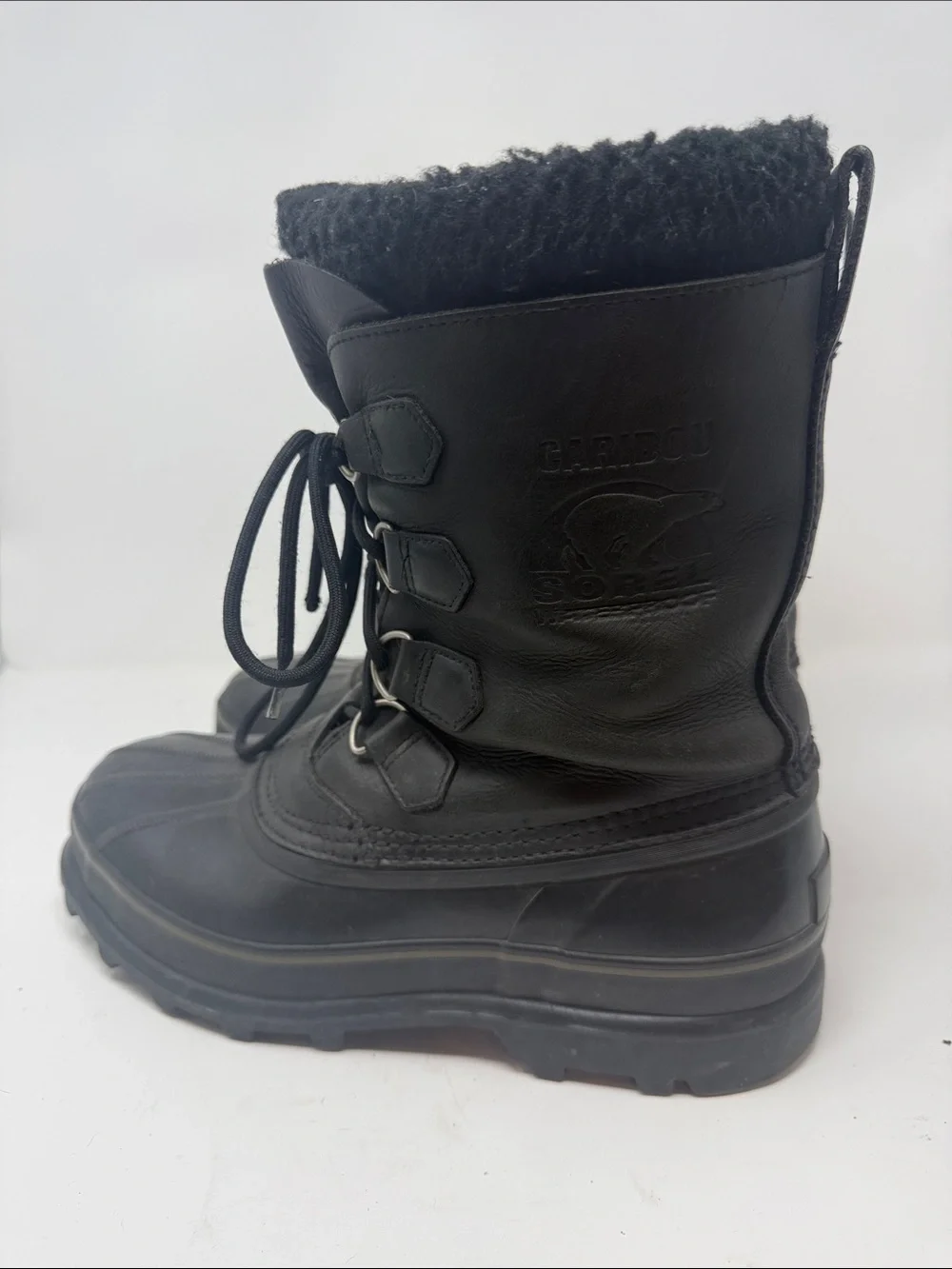 Sorel Black Insulated Lace-Up Winter Boots